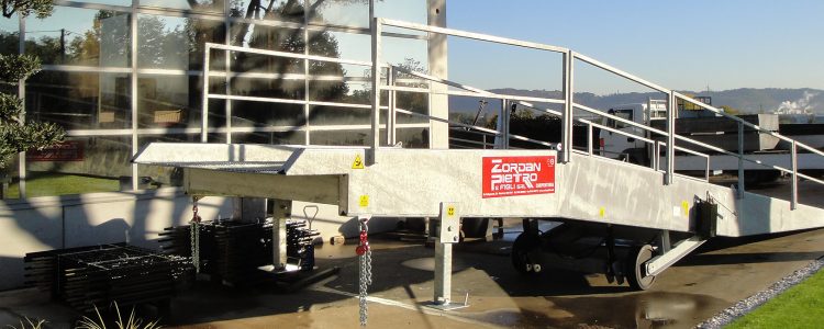 rampa di carico container realizzata dalla zordan pietro